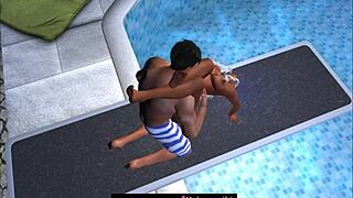 We got caught having fun at the public pool