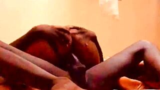 i'm dzaddylongstrokes pounding this sexy ebony milf till she orgasms and gets a facial