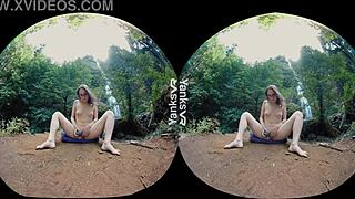 yanks hottie sierra's big orgasm outdoors with vibrator