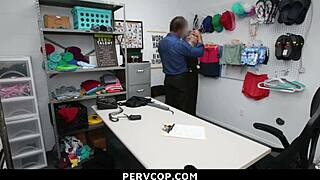 Teen caught sneaking items under hijab faces pervcop's stern action.