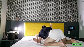 I sucked that naughty latina's pussy hard then came inside her riding me