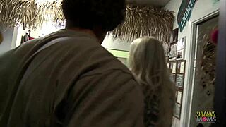 Having Her Shaved Pussy Teased Drives Blonde Milf Wild