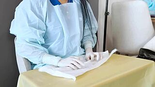 Medical Latex Gloves Turn Me On in Hospital