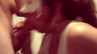 that teen giving an awesome blowjob, deepthroat, and swallowing cum?