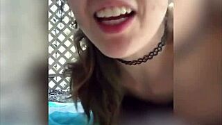 Fucking My Pierced Pussy Outside Like A Slut