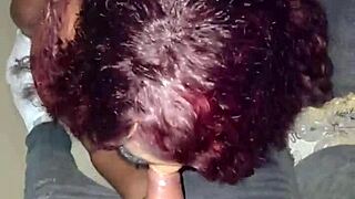 Blonde amateur moans during rough deepthroat and riding in homemade pov session