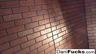 Sexy brunette Dani Daniels masturbates amazingly