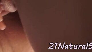 Hey, watch this inked European beauty solo play