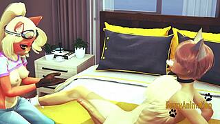 crash bandicoot - coco gets hard sex with fox, handjob blowjob fucked pov in furry anime manga porn