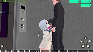 Feeling the Rush in the Elevator Scene from Loop Train H-Game