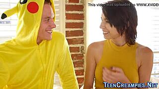 Teen cutie gets creampied in hardcore action