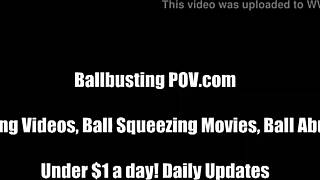 i kick those big hairy balls in femdom humiliation