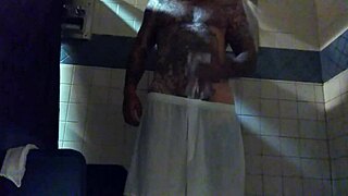 imagine stroking this big dick in the shower