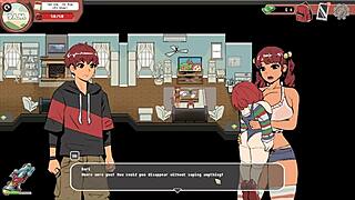 spooky milk life taboo hentai game pornplay ep 19 nerdy girl public handjob in the library