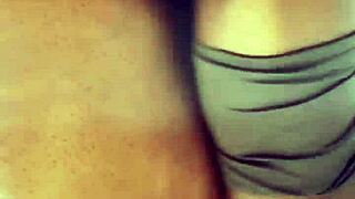 Euros Couple Masturbates Thick Black Babe's Big Ass And Pussy