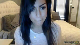 briana lee masturbates her natural tits on webcam for members