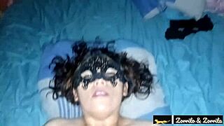 mature peruvian milf gets creampied by two monster cocks