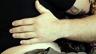 Up close with Emma Magnolia, watch her curvy body shine.  