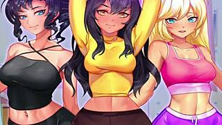 Hot Gym Cartoon Hentai Action