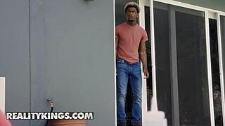 Mandi May bends over for Damion