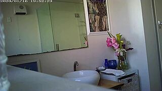 Granny showing off her massive boobs in a steamy close-up display.