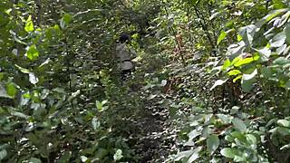 outdoor walk turns into fucking