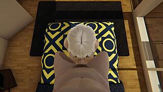 my friend's milf mom sucks me off in the hallway pov