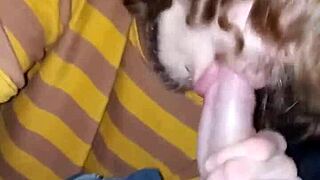 I’m suckin’ my buddy in the car after long day, oops!