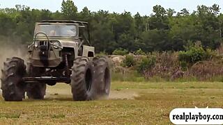 Swingers enjoying oral fun by the pool with couples and groups