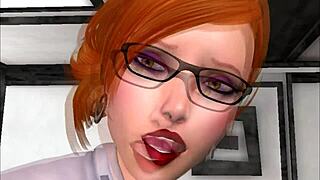 qwert story 1 office 3d sexvilla 2 with glasses and redhead