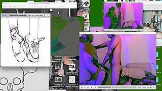 twink gets fucked bareback on the desk, so hot