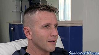 dp loving euro gets banged after sucking cock, spitting and assfucking in group