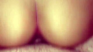 girlfriend rides my cock, her ass bouncing as she cums