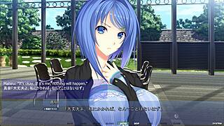 she's masturbating in the garden with big tits and ass