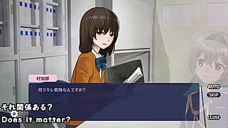 a weird hentai game with shadow sex in clubroom