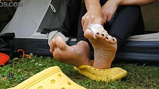 I Wipe My Dirty Feet with a Napkin for Four Minutes Straight