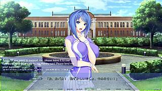 she's masturbating in the garden with big tits and ass