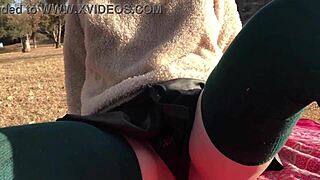 Intense Orgasm Control in the Park