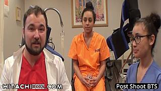 Freshman mia sanchez orgasms from nurses' vibrator in college physical