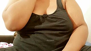 Hindi Speaking Aunty Showing Big Boobs to Mother in Law