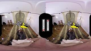 batgirl cosplay girl has sex in vr goggles