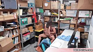 Extra Cute Petite Teen 18+ Gets Rough Pussy Action by Mall Cop.