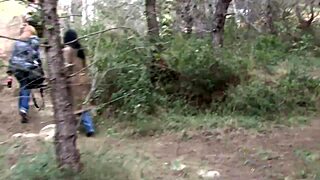 Busty Spanish Couple Enjoys Wild Fun in the Park