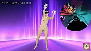 Part 2 of week 4 vr dance workout my reaction skill is getting better