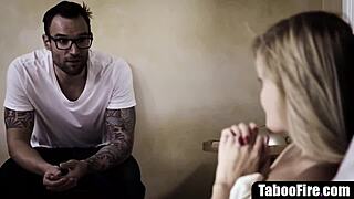 Blonde Pierced Teen 18+ Gets Rough Hardcore Fucking From Caretaker