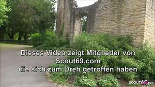 Rothaariges Latina Teen 18+ Draussen Beim Treffen Gefickt