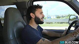 Tiny teen latina veronica rodriguez takes couple of cocks on the 305bus