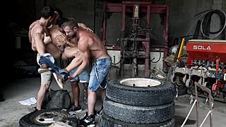 Hot Group Gay Orgy Bareback