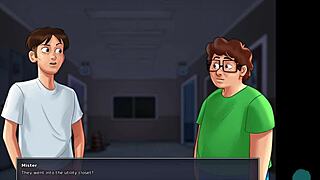 i play with her pussy under the blanket in summertime saga