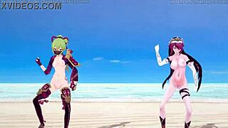 原神MMD Rockabye Rosaria久岐忍